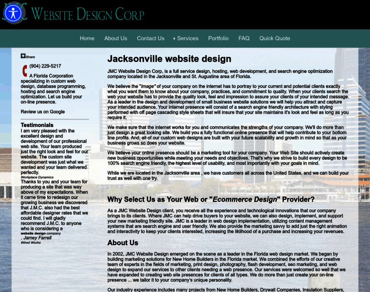 Jmcwebsitedesign.com thumbnail