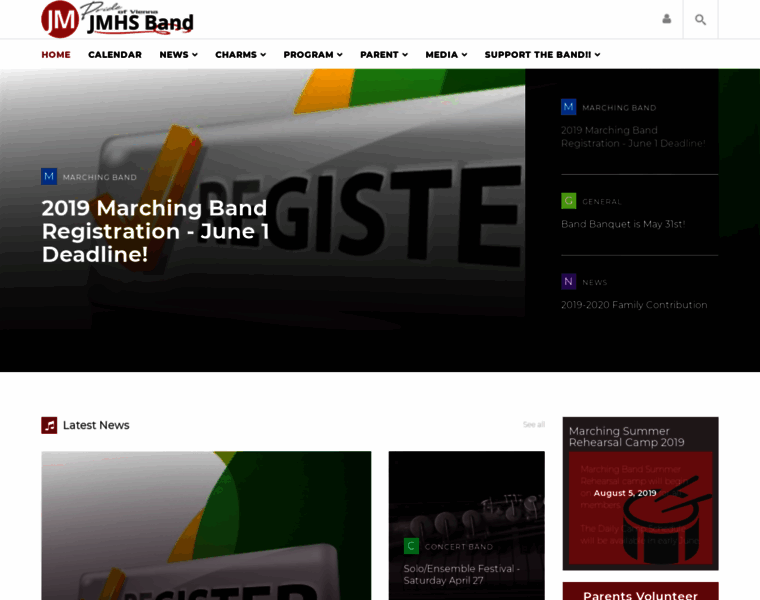Jmhsband.org thumbnail