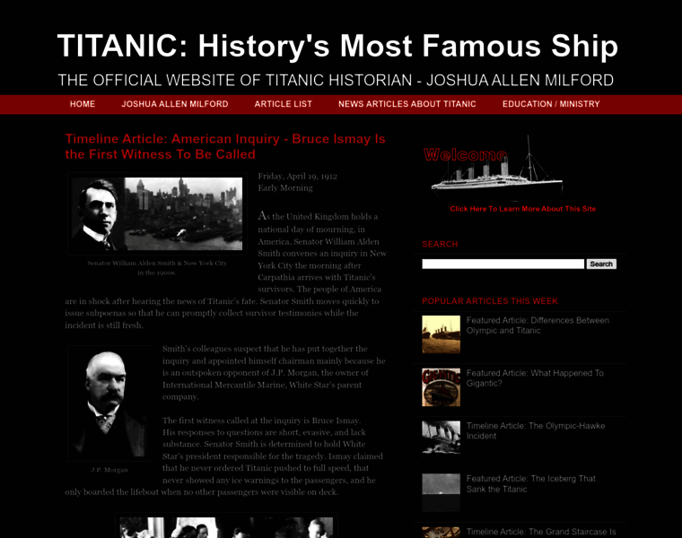 Jmilford-titanic.com thumbnail