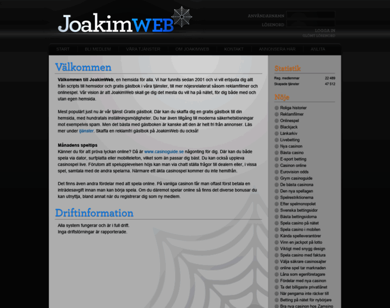 Joakimweb.se thumbnail