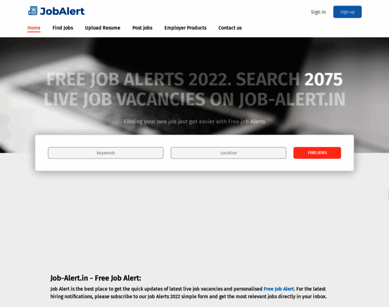 Job-alert.in thumbnail