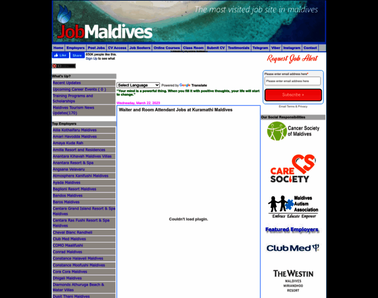 Job-maldives.com thumbnail