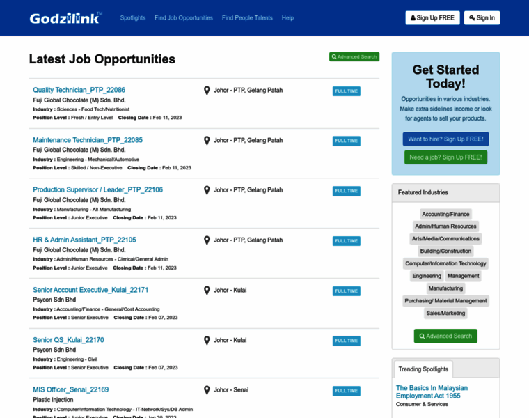 Job-search.godzilink.com thumbnail