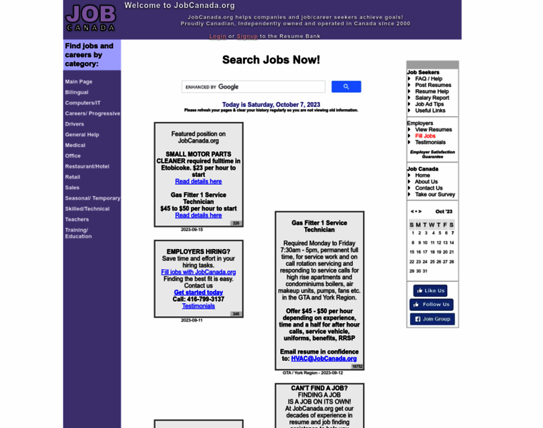 Jobcanada.org thumbnail