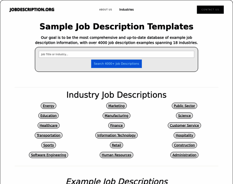Jobdescription.org thumbnail