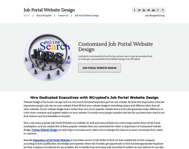 Jobportalwebsitedesign.weebly.com thumbnail