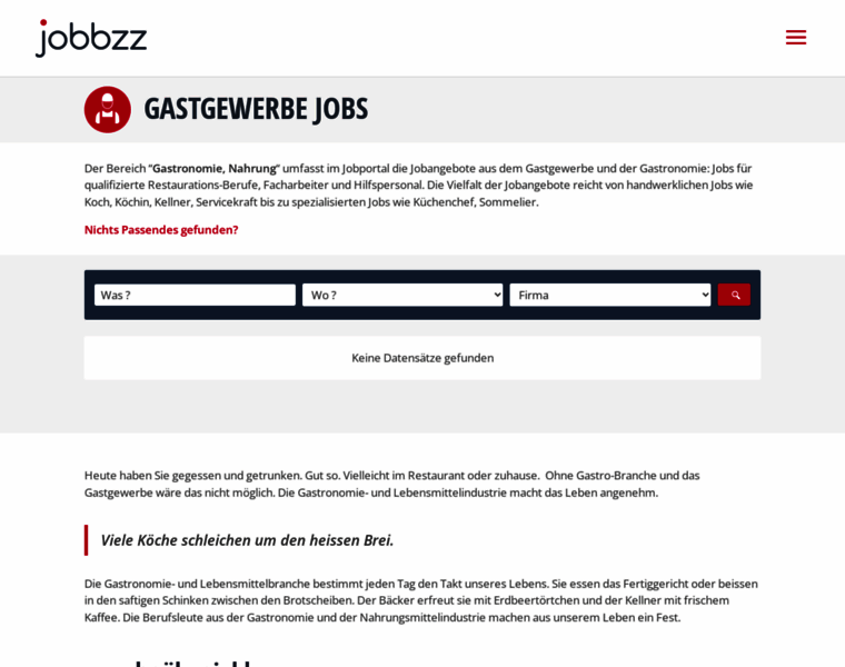 Jobs-gastgewerbe-lebensmittel.ch thumbnail