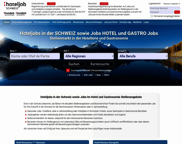 Jobs-gastro.ch thumbnail