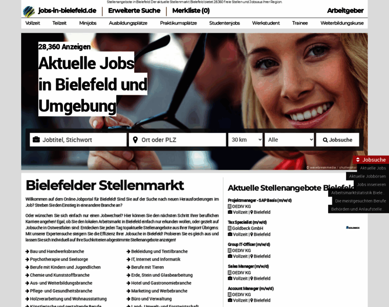 Jobs-in-bielefeld.de thumbnail