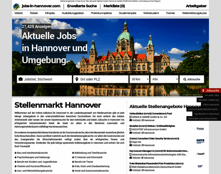 Jobs-in-hannover.com thumbnail