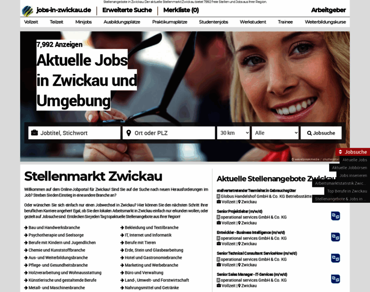 Jobs-in-zwickau.de thumbnail