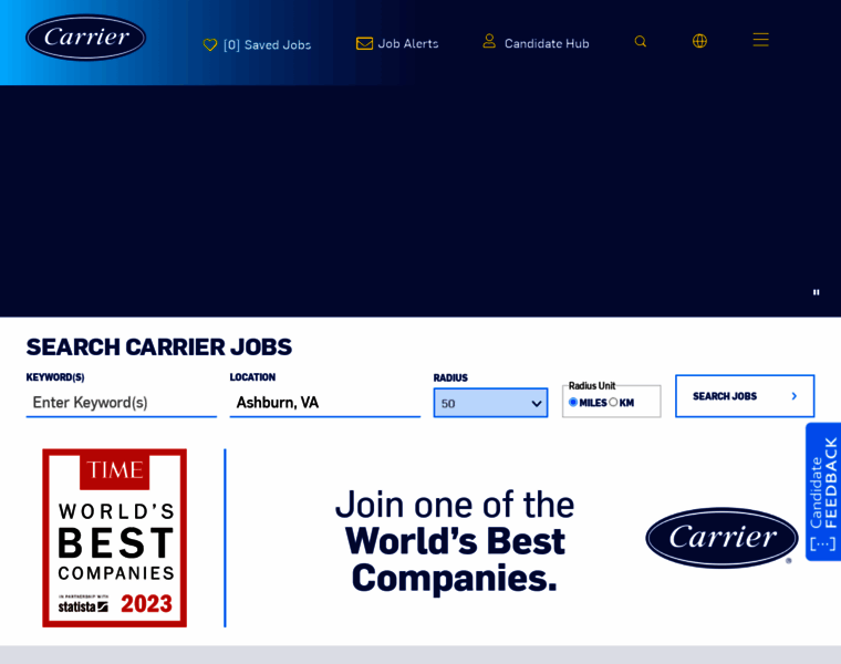 Jobs.carrier.com thumbnail