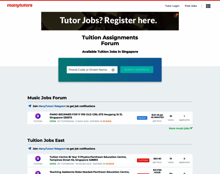 Jobs.manytutors.com thumbnail