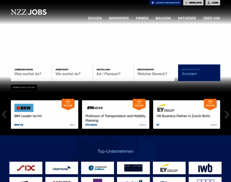 Jobs.nzz.ch thumbnail