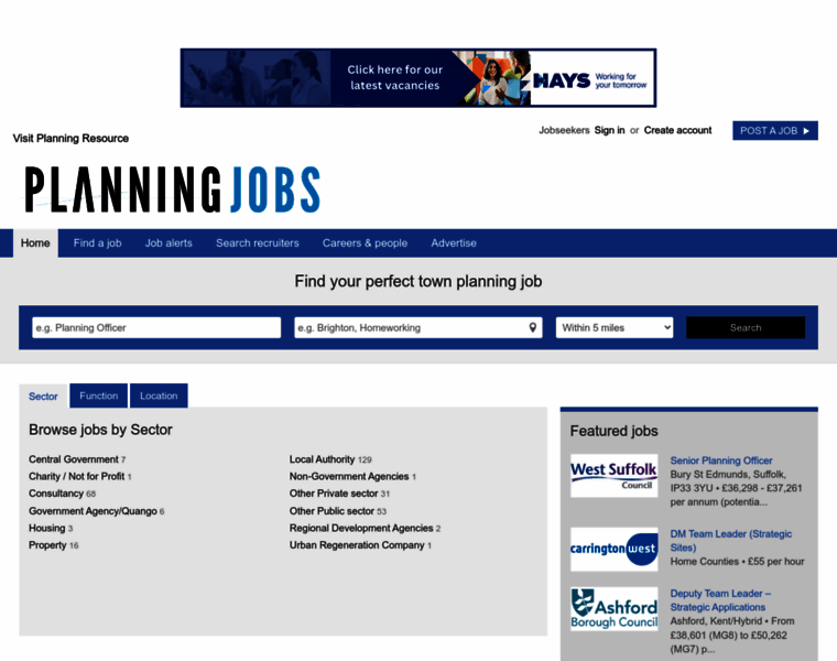 Jobs.planningresource.co.uk thumbnail