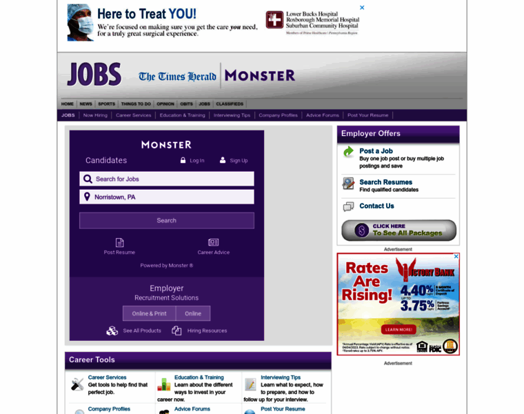 Jobs.timesherald.com thumbnail