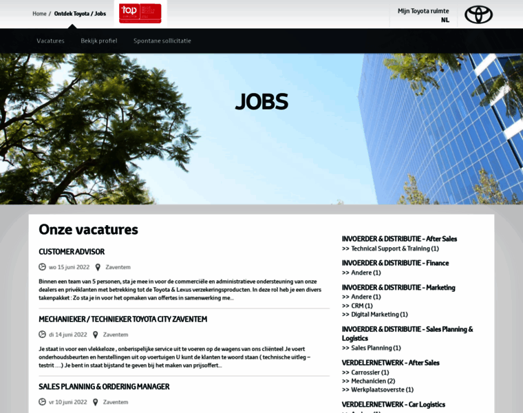 Jobs.toyota.be thumbnail