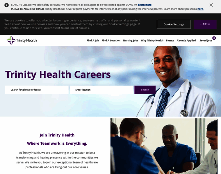 Jobs.trinity-health.org thumbnail