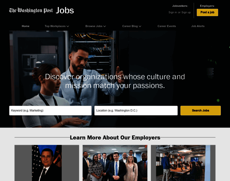 Jobs.washingtonpost.com thumbnail