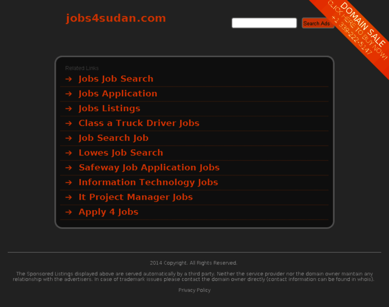 Jobs4sudan.com thumbnail