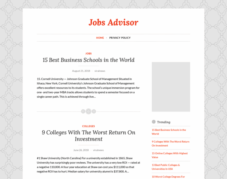 Jobsadvisor.info thumbnail