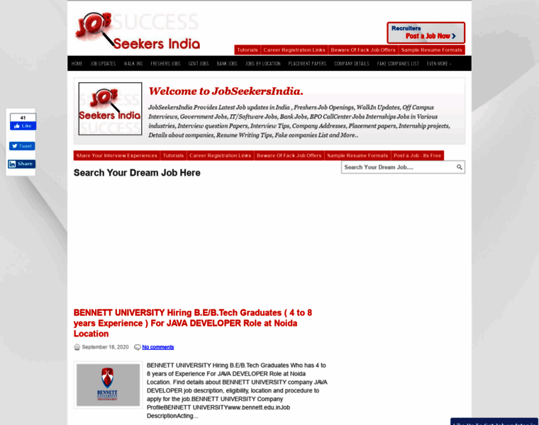 Jobseekersindia.blogspot.in thumbnail