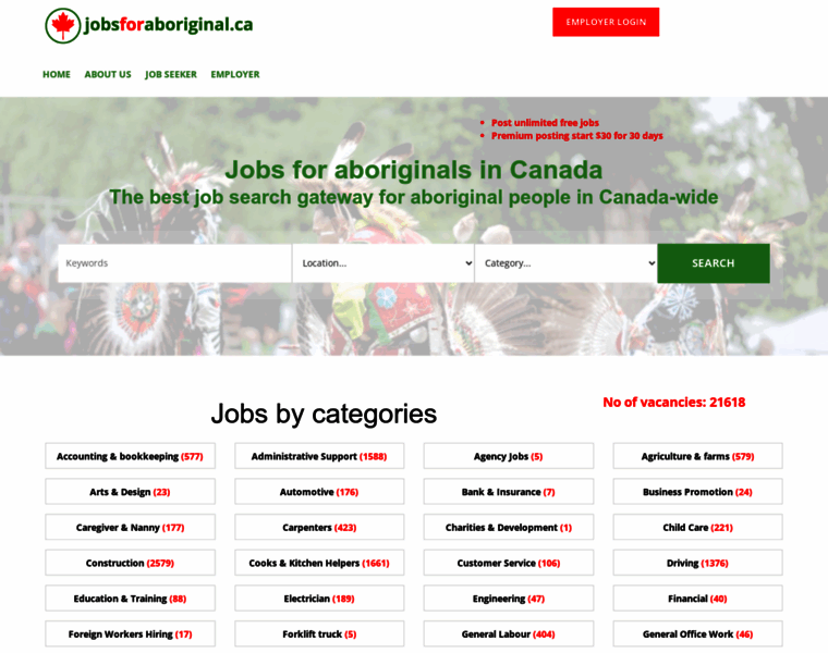 Jobsforaboriginal.ca thumbnail Jobsforaboriginal.ca thumbnail
