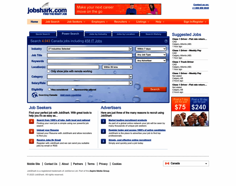 Jobshark.ca thumbnail