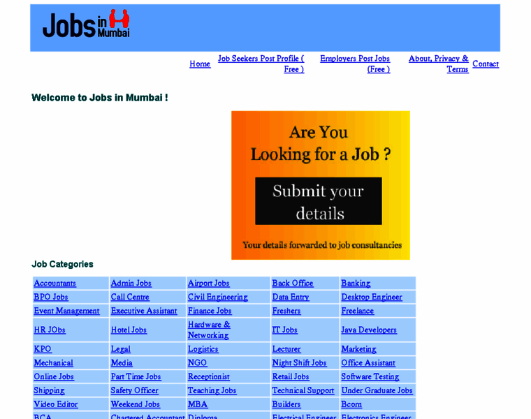 Jobsinmumbai.co.in thumbnail