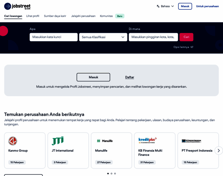 Jobstreet.co.id thumbnail Jobstreet.co.id thumbnail