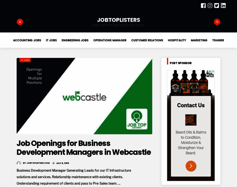 Jobtoplisters.com thumbnail