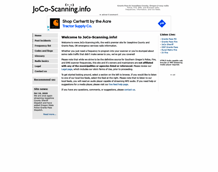 Joco-scanning.info thumbnail