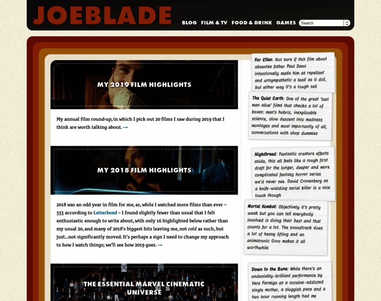Joeblade.com thumbnail