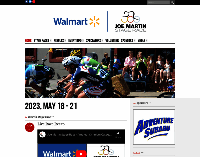 Joemartinstagerace.com thumbnail