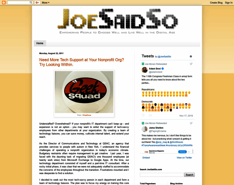 Joesaidso.com thumbnail