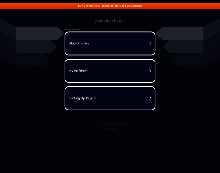 Joesateast.com thumbnail