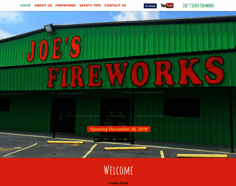 Joessuperfireworks.com thumbnail