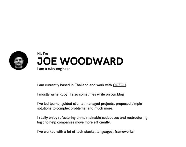 Joewoodward.me thumbnail