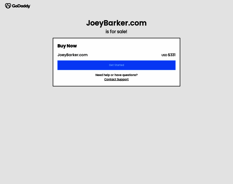 Joeybarker.com thumbnail