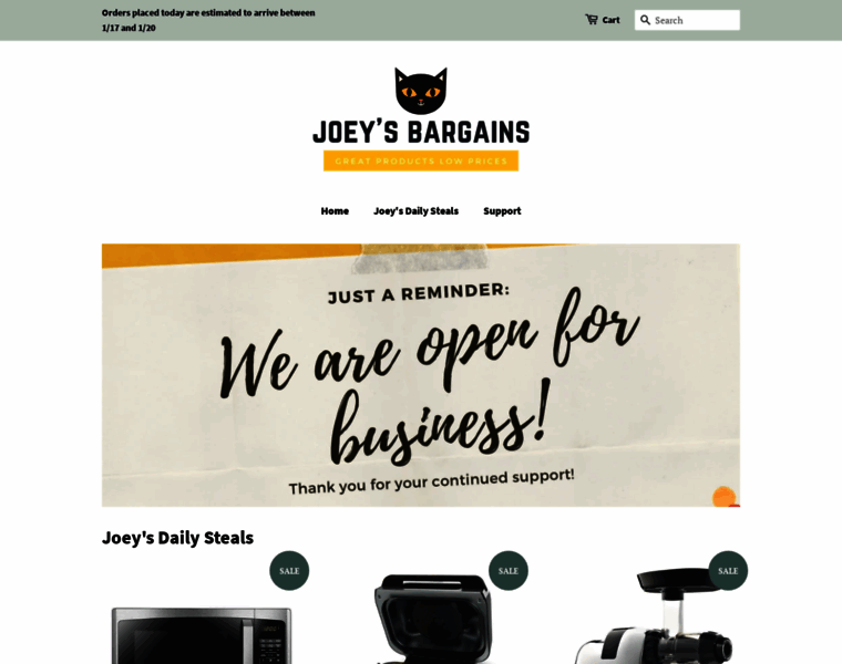 Joeysbargains.com thumbnail