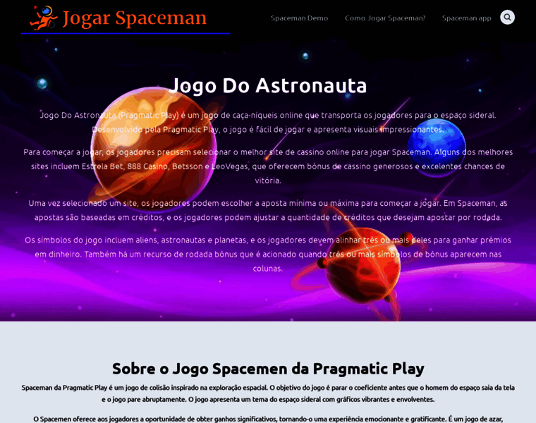 Jogarspaceman.com.br thumbnail