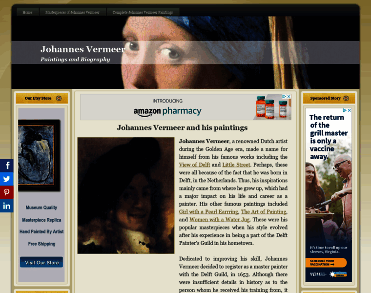 Johannes-vermeer.org thumbnail