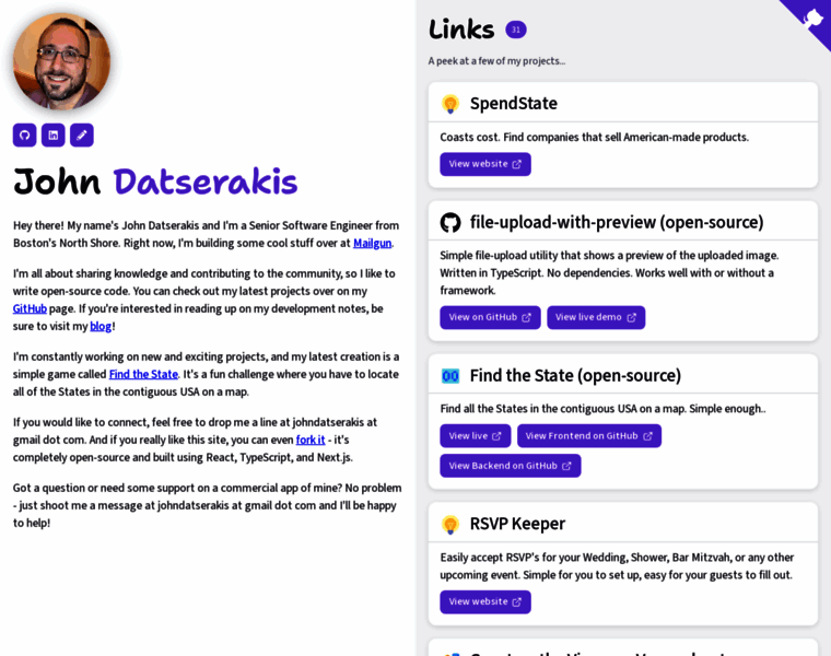 Johndatserakis.com thumbnail