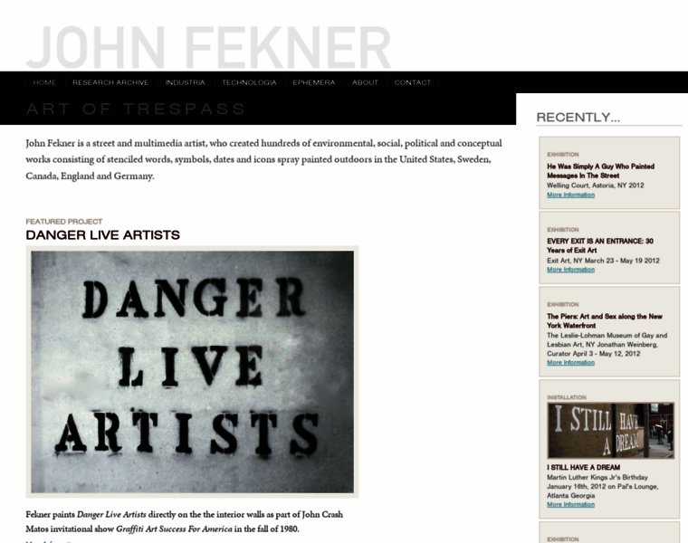Johnfekner.com thumbnail