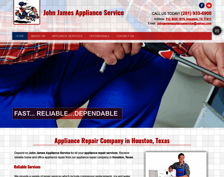 Johnjamesapplianceservice.com thumbnail