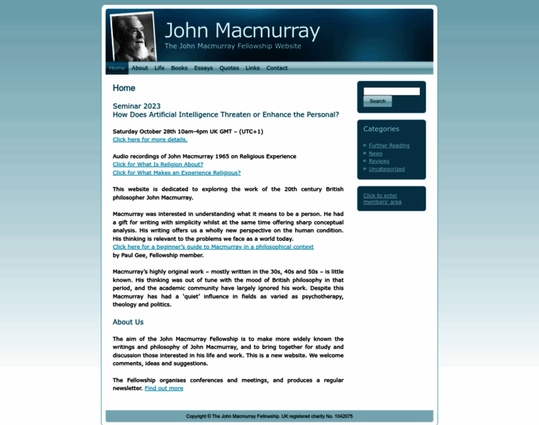 Johnmacmurray.org thumbnail