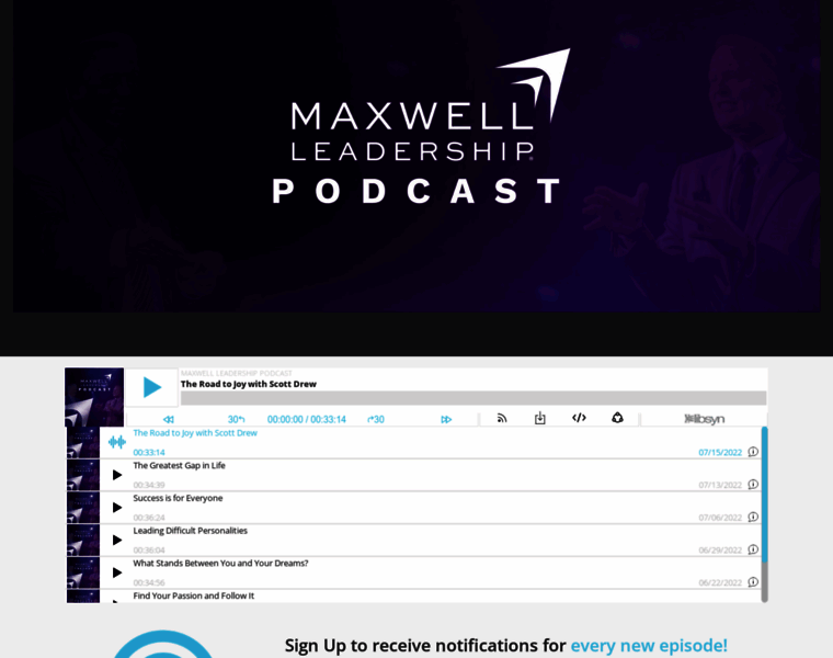 Johnmaxwellleadershippodcast.com thumbnail