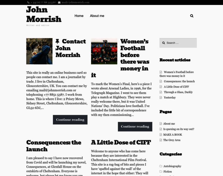 Johnmorrish.com thumbnail