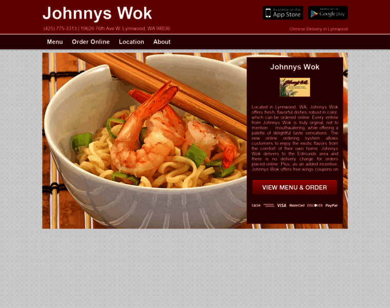 Johnnys-wok.com thumbnail