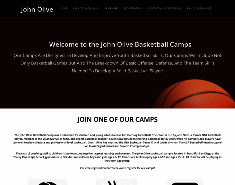 Johnolivebasketballcamp.com thumbnail